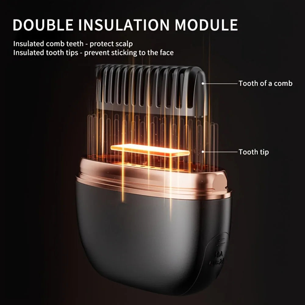 New Wireless Straightening Comb Portable USB Charging Hair Straightener Brush Heating Plates Comb for Smooth Styling Hair Styler